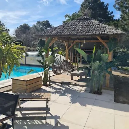 Villa Proche Mer/piscine Chauffee Et Securisee/climatisation Lacanau